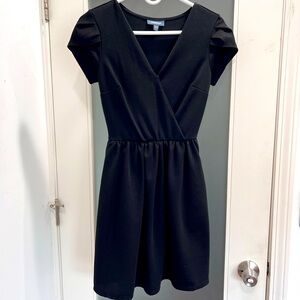 ModCloth little black dress w puff sleeves mini sz XXS